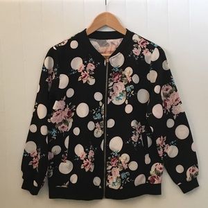 Cute black print jacket